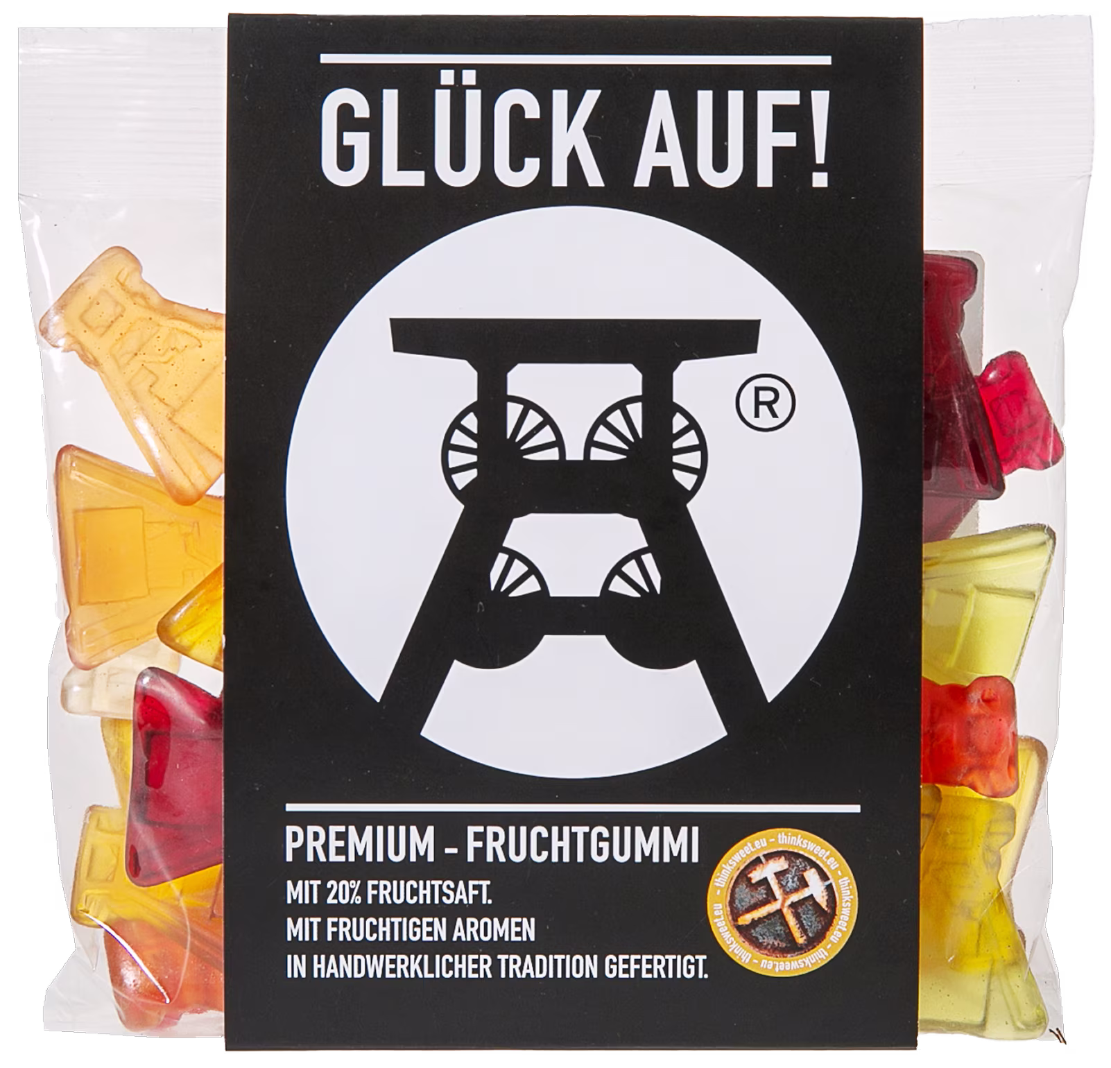 think sweet produktbild fruchtgummi glueck auf
